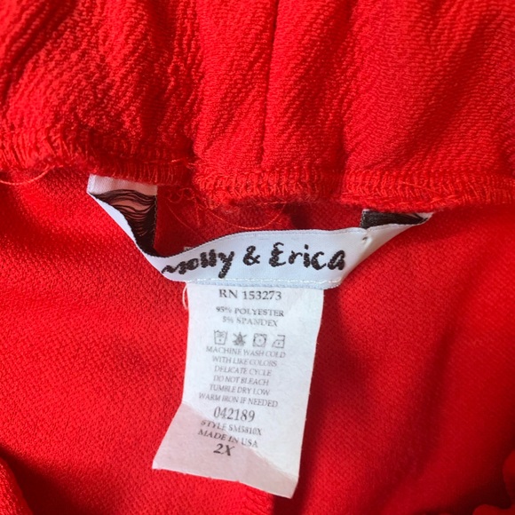 Red Polyester Pants. - Picture 3 of 3